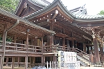 筑波山神社 廻廊から拝殿につながる部分の様子