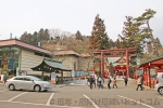 宮城縣護國神社 境内手前の駐車場の様子
