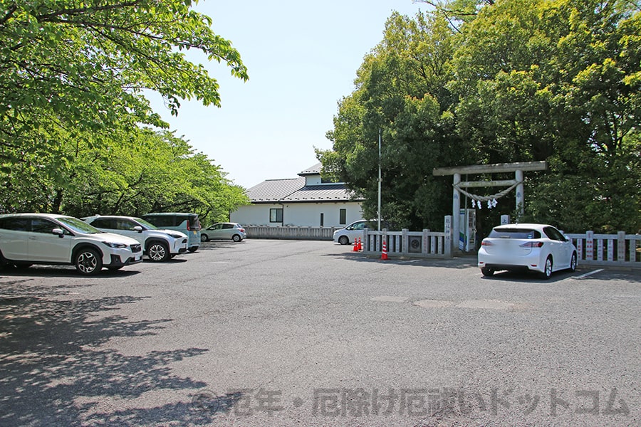 上野国総社神社 第1駐車場全体の様子