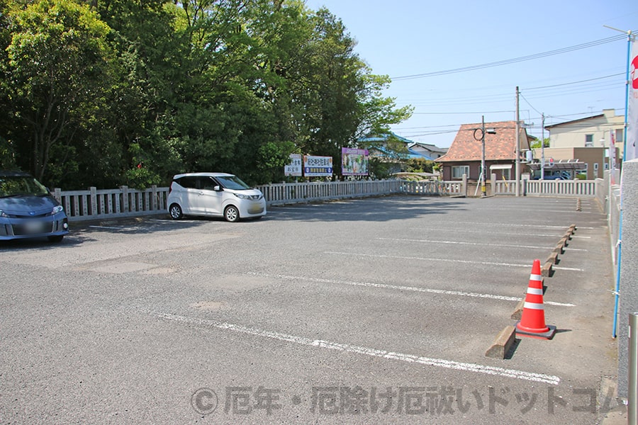 上野国総社神社 第1駐車場別角度の様子