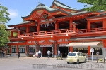 千葉神社 本殿の様子と車祓い所の様子