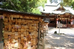千葉神社 千葉天神近くの絵馬掛けの様子