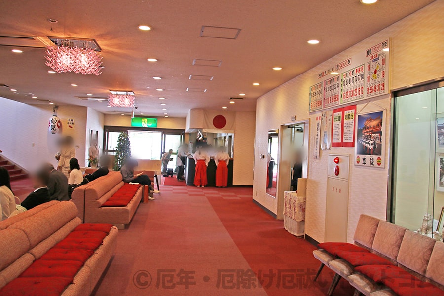 千葉神社 参集殿内の様子