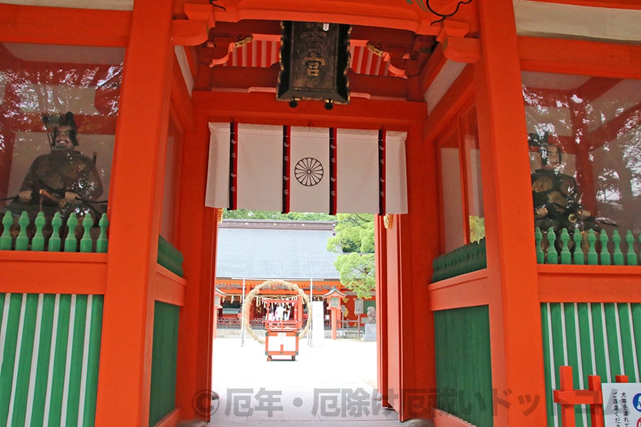 住吉神社 神門の様子