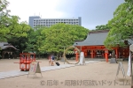 住吉神社 拝殿・本殿がある広場の様子