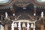 小網神社 社殿に掲げられている各彫刻物の様子