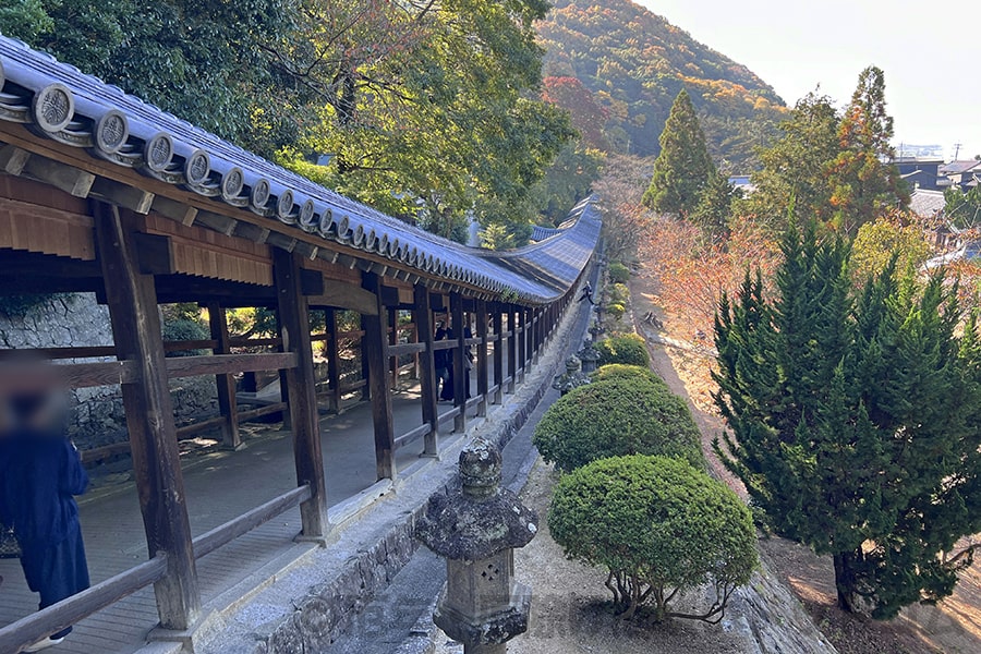 吉備津神社 真っ直ぐに伸びる廻廊の様子（その2）